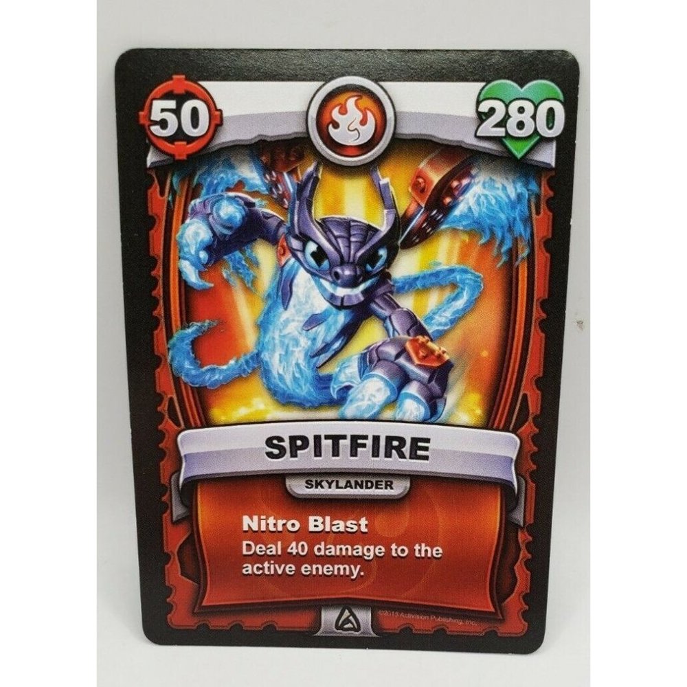 2016 SKYLANDERS BATTLECAST SPITFIRE SKYLANDER CARD